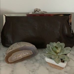 Leather clutch